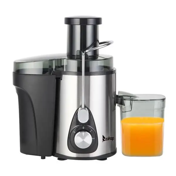 

Stainless Steel J02 110V 600W 75MM Large Caliber 600ML Juicer Cup 1000ML Slag Cup Double Gear Kitchen Electric Juicer