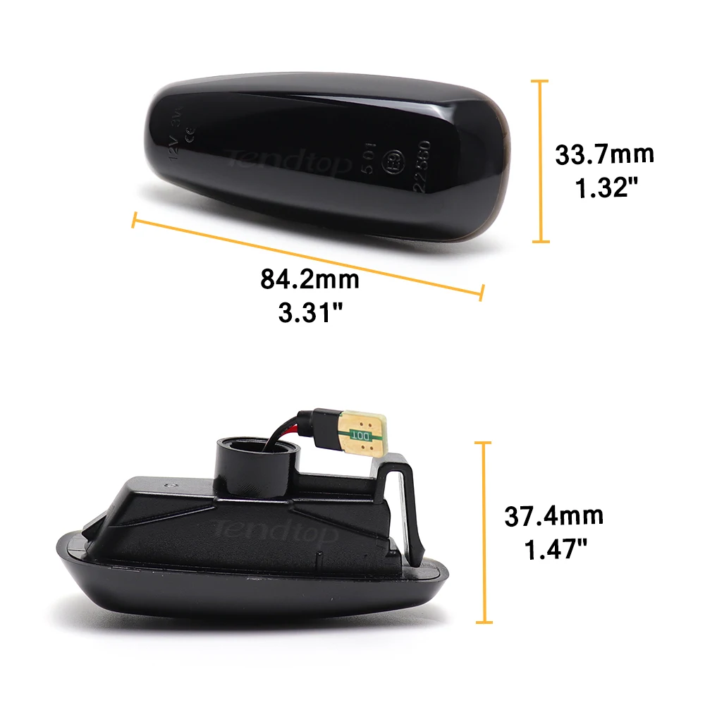 2 шт. динамический указатель поворота боковой габаритный фонарь для Hyundai i30 Azera