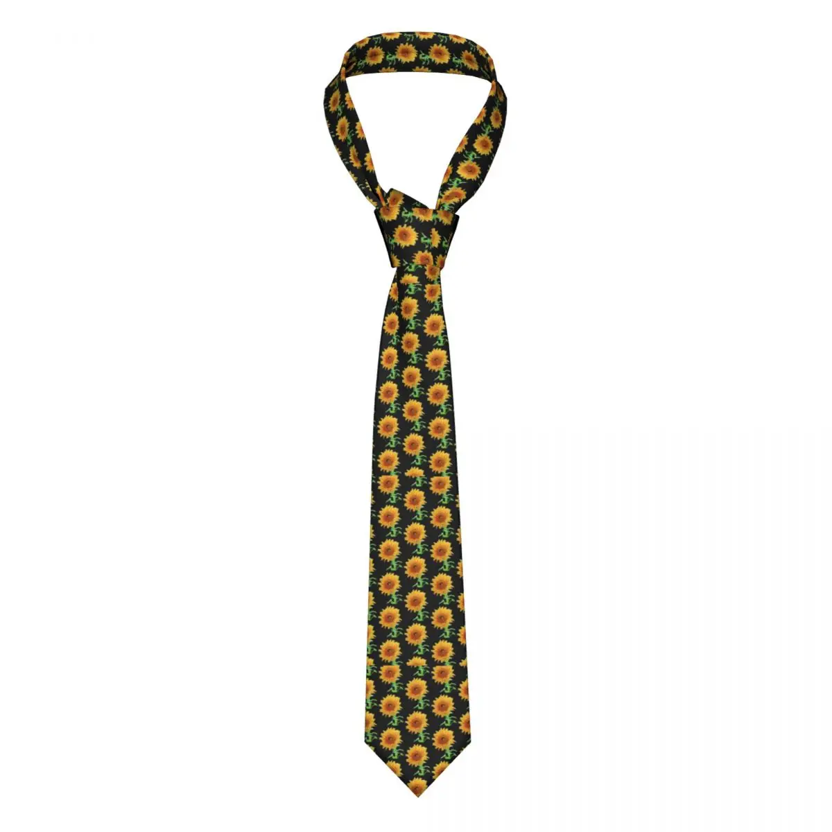 

Watercolor Sunflower Tie Sunflowers Pop Art Gift Man Neck Ties Printed Shirt 8CM Office Cravat
