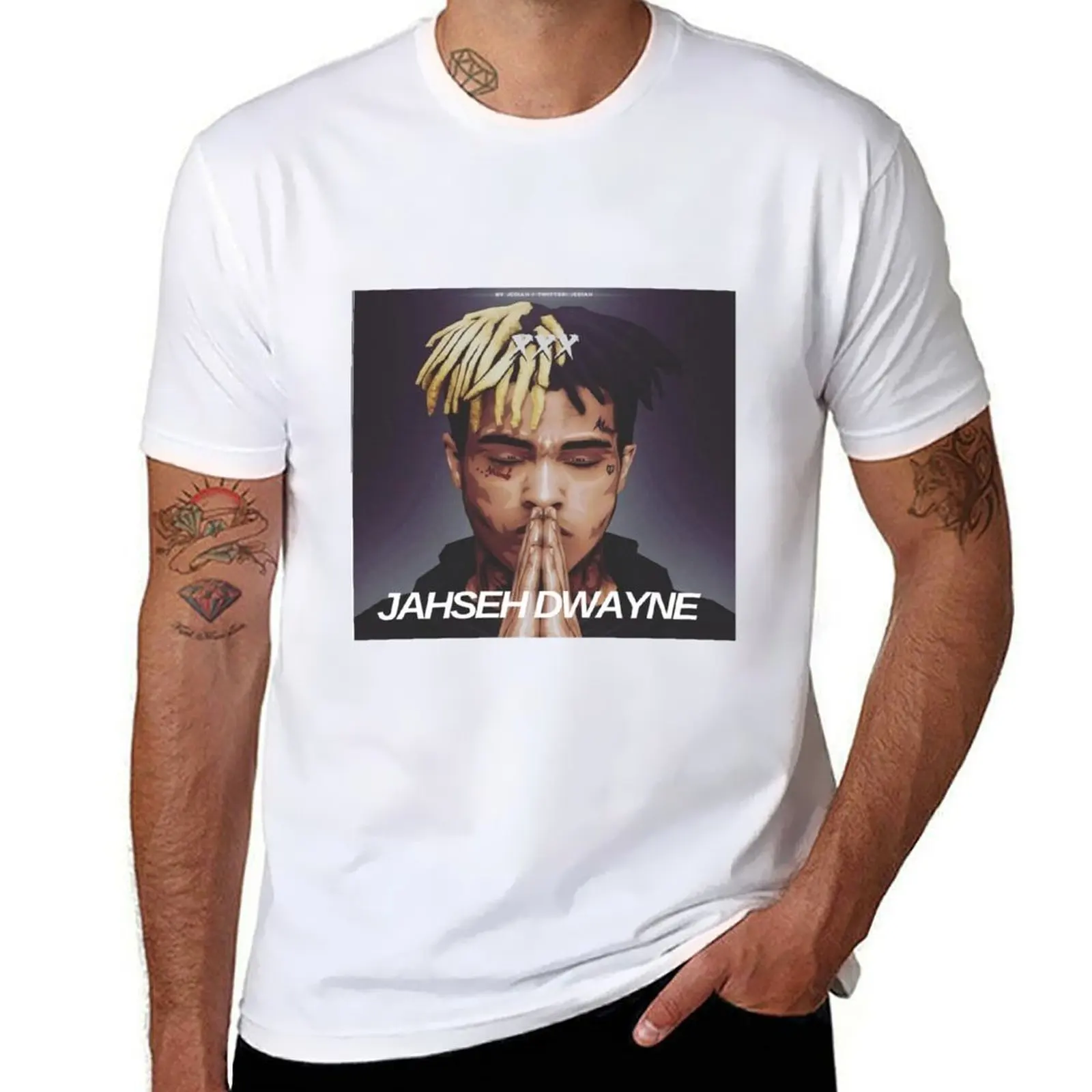 Фото Футболка Fan of XXXtentation, мужские футболки, хлопковые футболки для мужчин, хлопковая мягкая футболка №1