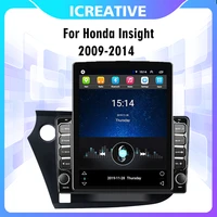 2 din 4g carplay autoradio for honda insight 2009 2014 lhd car multimedia player 9 7 tesla screen gps navigator android stereo