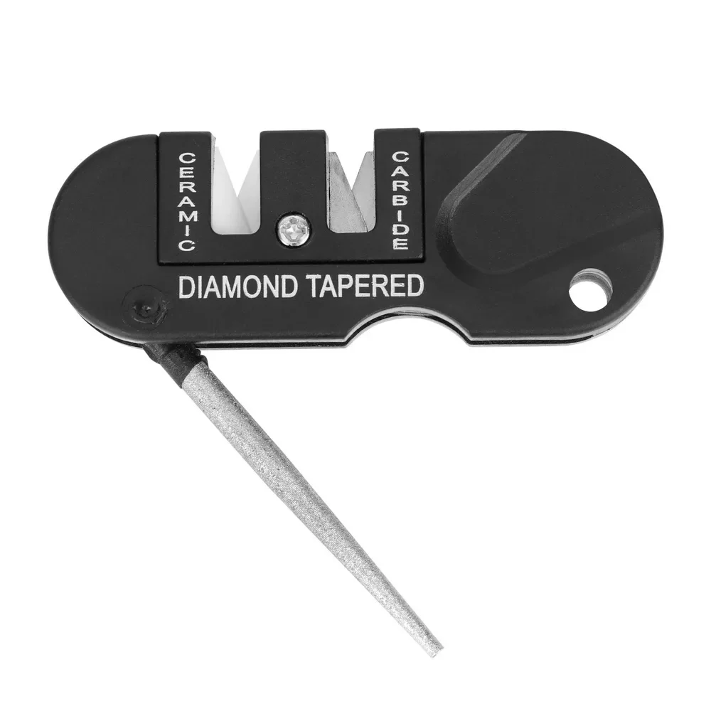 

Портативная 4-в-1 Точилка Для Ножей, Многофункциональная Уличная Точилка Из Углеродистой Стали