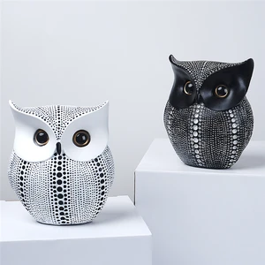 1Pc Nordic Light Luxury Ornament Simple Office Home Living Room Decoration Gold Owl Resin Creative Crafts Room Decor Home Decor