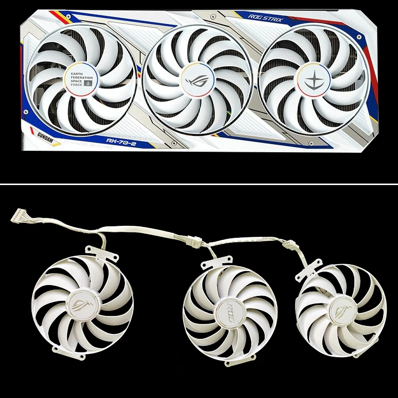 Новый 95 мм CF1010U12S RTX3070 RTX3080 RTX3090 графический вентилятор для ASUS ROG Strix RTX 3070 RTX 3080 RTX 3090 белый OC Edition Gaming