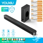 120 Вт Bluetooth Саундбар с сабвуфером Bluetooth динамик для ТВ бас 3D стерео объемный звук для домашнего кинотеатра звуковая коробка