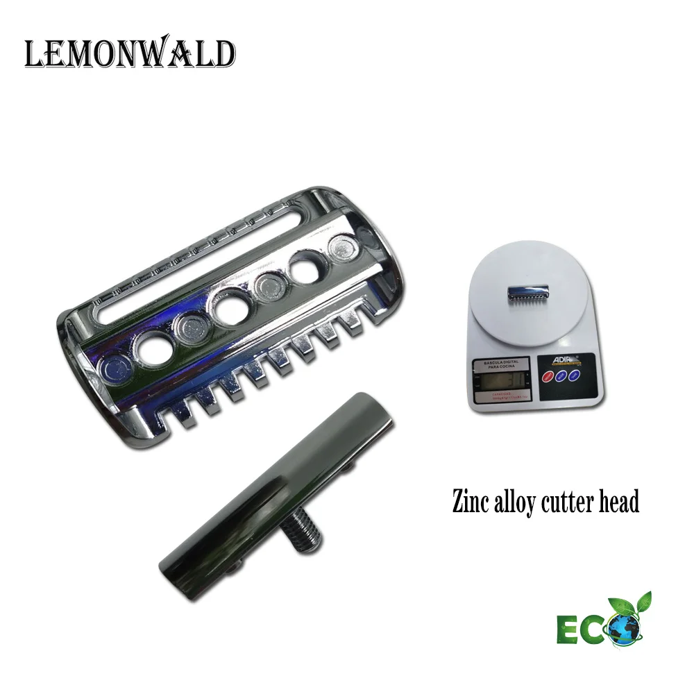 

LEMONWALD Single Side Toothed Razor Head, Silver, Men's Razor, Shaving Head