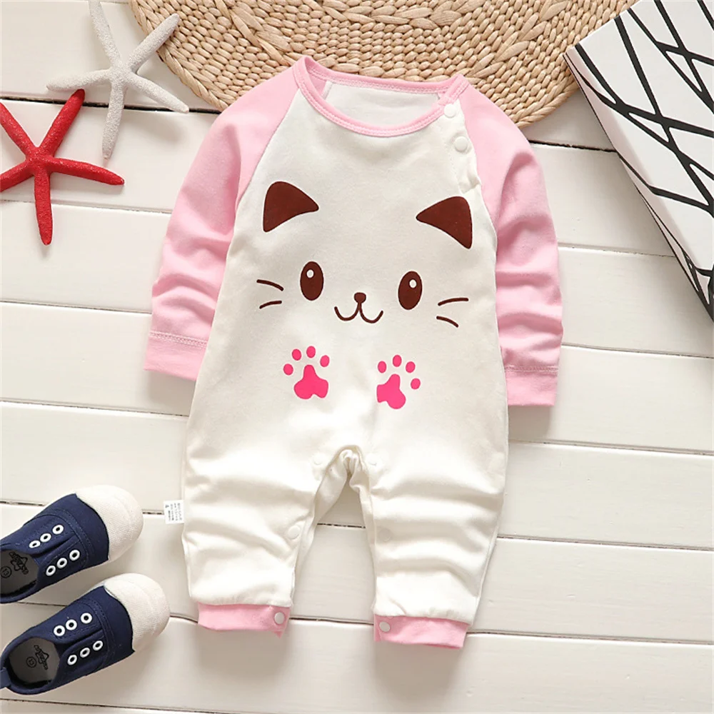 

Детская одежда с длинным рукавом, одежда для малышей, милая Одежда для новорожденных, комбинезон 2022, летняя детская мультяшная Пижама