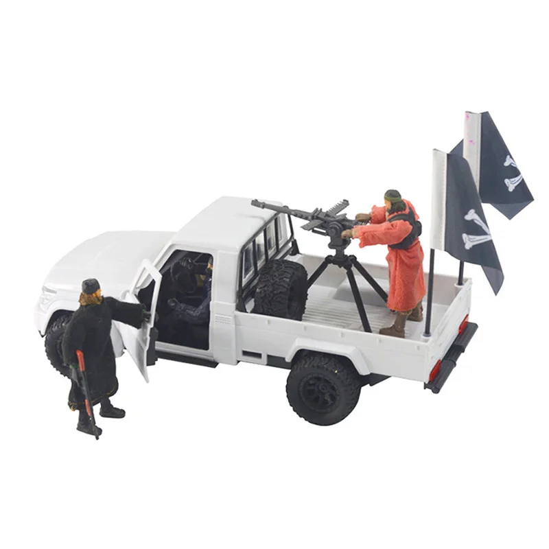 

1:18 Scale Soldier Scene Accessory Pickup Truck Vehicle Plastic Model For 3.75 ‘’ Action Figure Acid Rain War Children Toys Gift