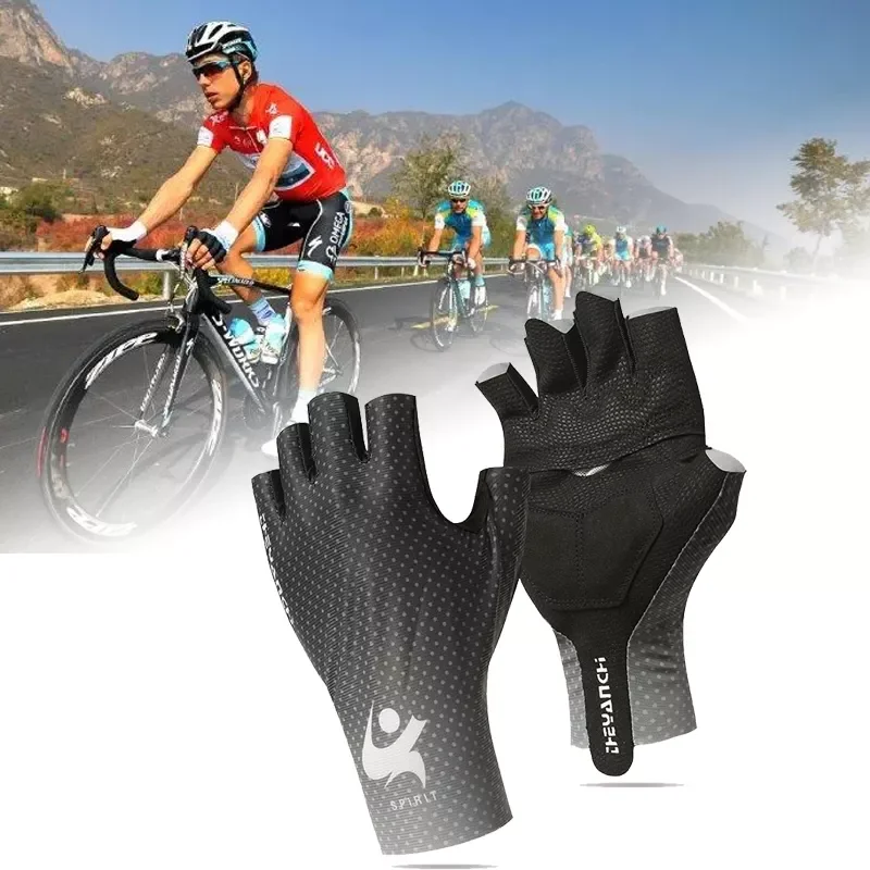 

Cycling Half-finger Gloves Anti-slip Bicycle Mitten Men's Cycling Fingerless Gloves Road Bike Summer Short Gloves