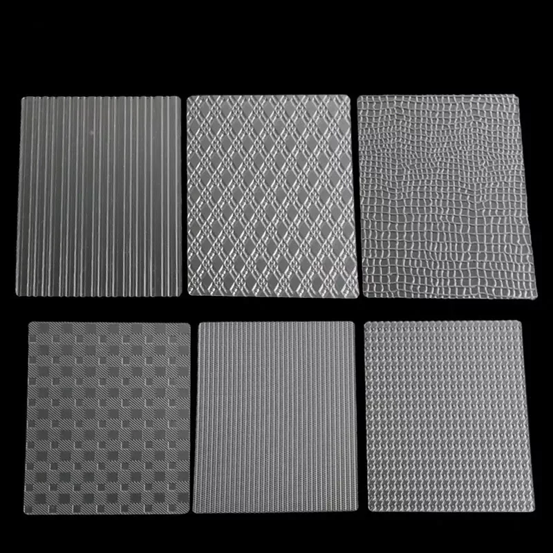 

NEW2022 Lattice Transparent Texture Mat Sugar Craft Bag Stripe Cake Mold Border Decor Tools Printing Die 6Pcs