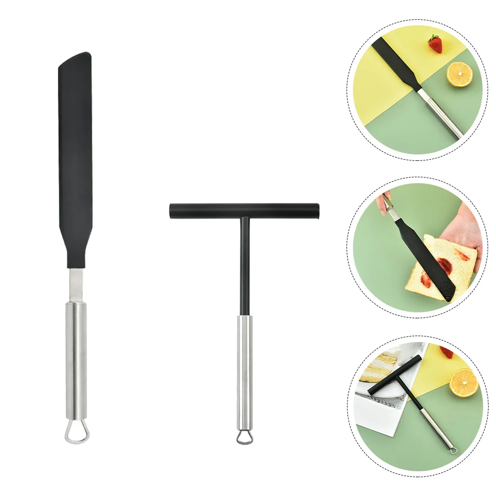 

Crepe Spatula Spreader Scraper Tool Pancake Cake Batter Maker Cream Icing Turner Spreaders Butter T Pastry Stick Baking Pizza