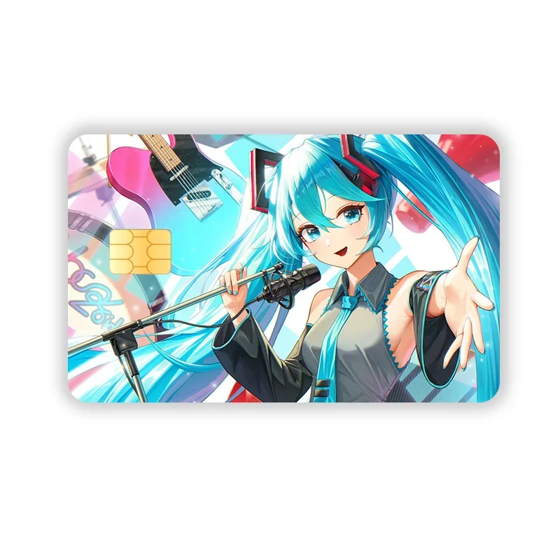 Защитная пленка Hatsune Miku для дебетовой карты стикеры кредитных карт