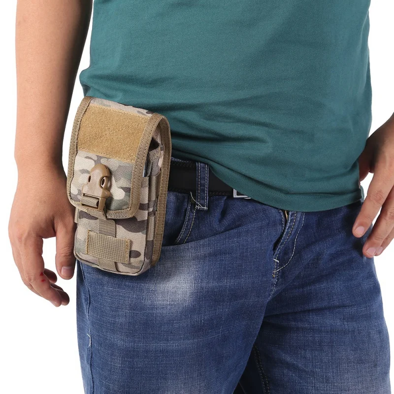 

Hunting Case Cover Mobile Phone Coque Military Tactical Camo Belt Pouch Bag Attachment Backpack