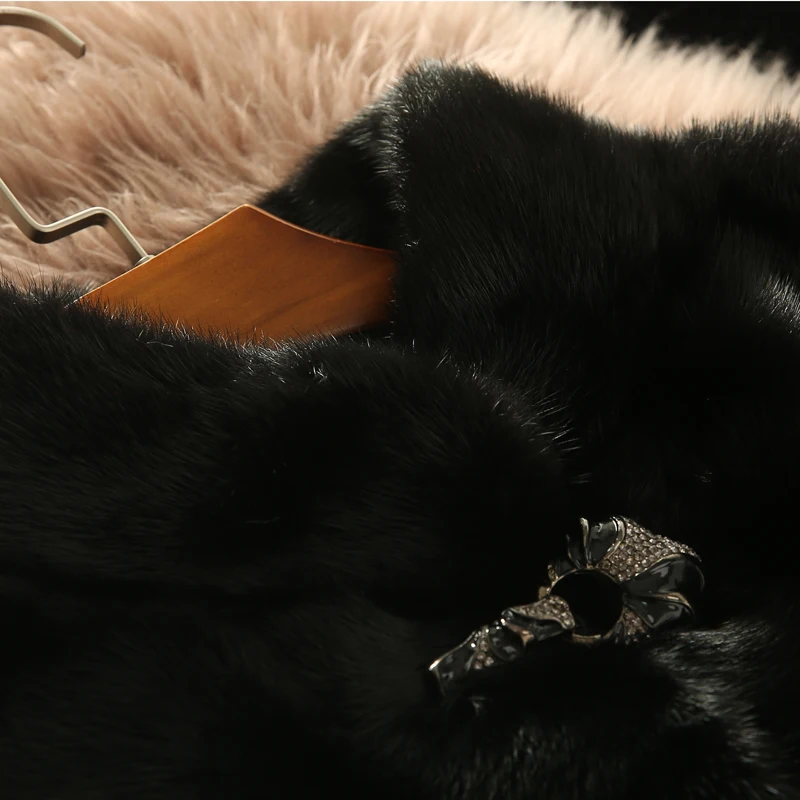 Women real mink coats female mink fur coat genuine long fur coat ladies winter clothes oversize 6xl 5xl 7xl Imitation fur coats