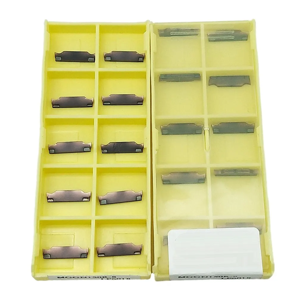 

10pcs MGGN150R-8 LF6018 Insert Fine Ground Grooving Inserts MGGN150 Carbide Inserts For Semi-finishing Cutting Turning Tool
