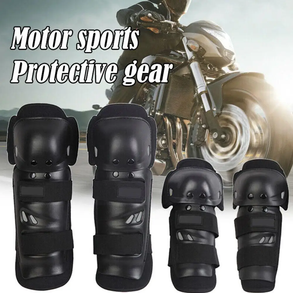 

Black 4pcs 2 X Knee Pads 2 X Elbow Pads Motorcycle Protective Protector Elbow Thickening Accessoriesknee Pad Gea P8h2