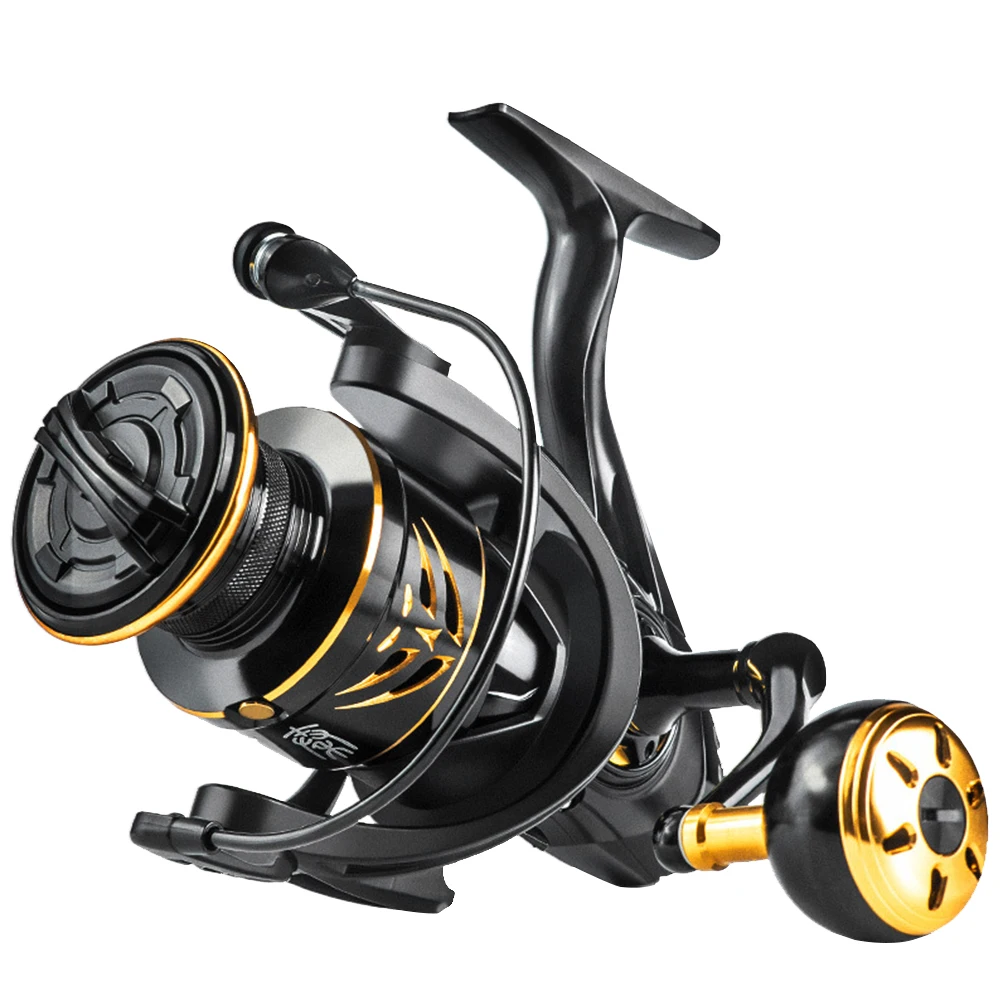 

5.1/1 Fishing Reel T-2800-7800 Max Drag 12kg Spare Metal Spool Ball Grip Spinning Reel Saltwater Fresh For Carp Reel Fishing