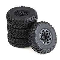 4pcs 1 9 inch rubber wheel tires 105mm for 110 rc crawler trx 4 axial scx10 d90 cc01 universal rc car accessories