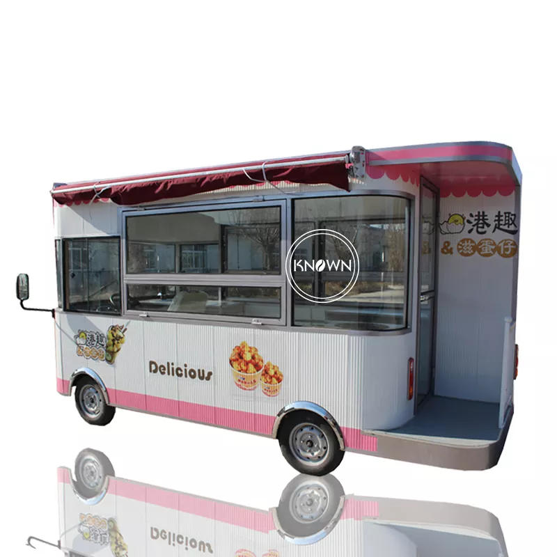 2023 Electric Mobile Food Cart Street Kitchen Breakfast Snack Trucks Hot Dog Vending Kiosk for Sale
