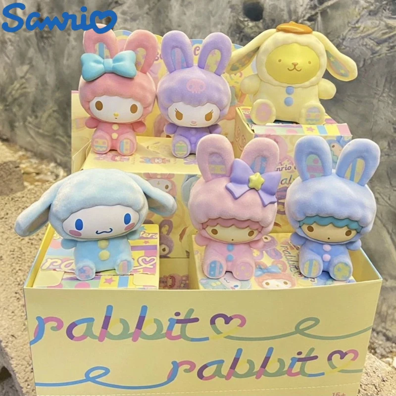 

Оригинальная шторка Sanrio из серии «кролик», флокирующая Куруми, фигурка в виде коричной мелодии, украшение для детской комнаты, подарки на де...
