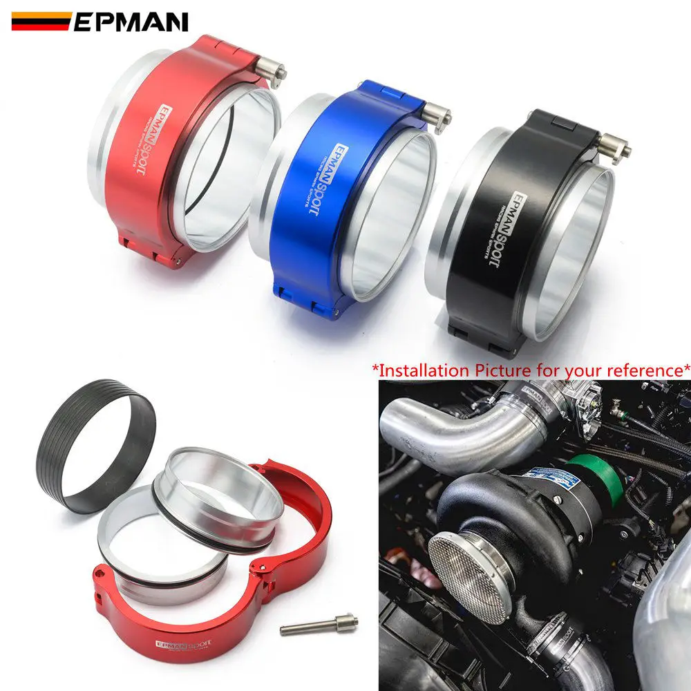 

EPMAN High Press Aluminium Release Clamps V Band HD Clamp for 3" OD Throttle Body Intercooler Pipe Turbo System EPSS76KB