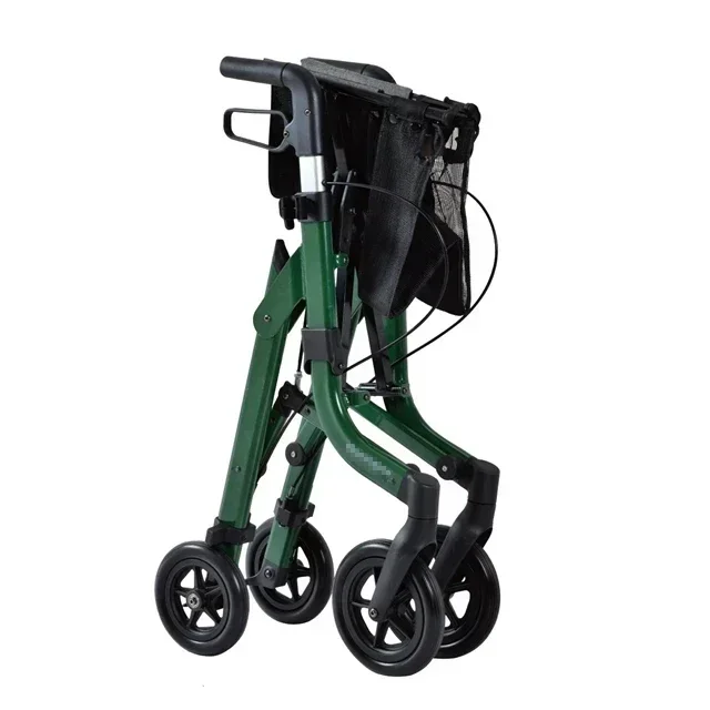 Ходунки-роллики с сиденьем удобными ручками и толстой спинкой складные ходунки