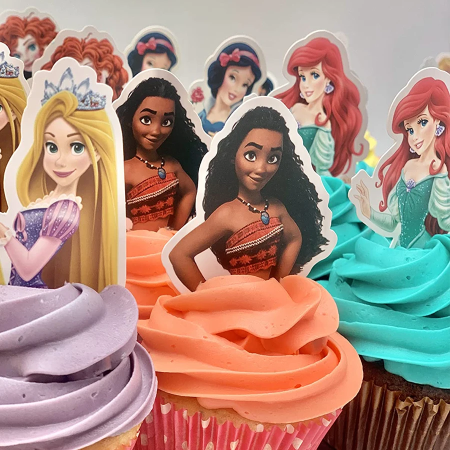 Белые украшения для торта принцессы в виде снега праздничные топперы девочек