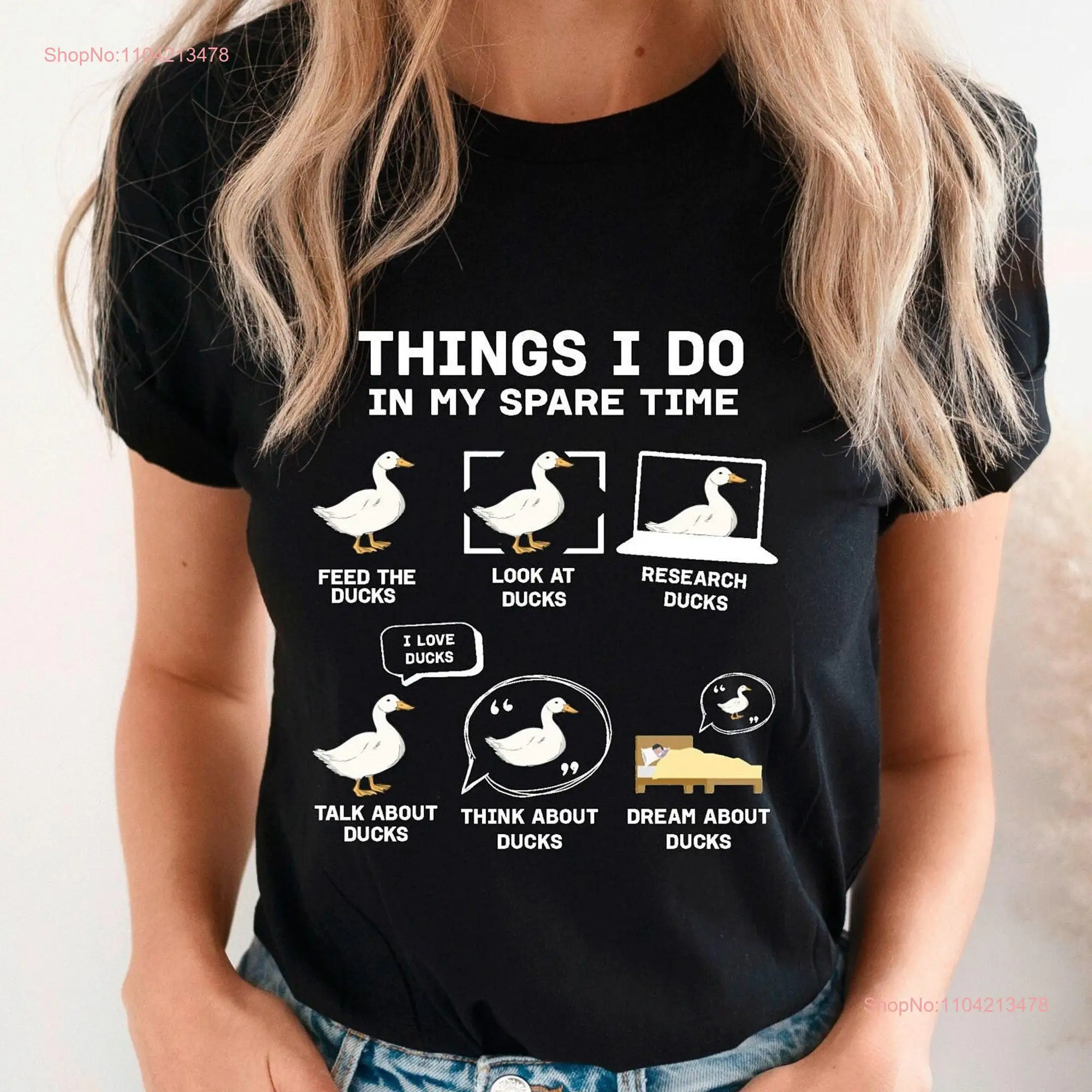 Things I Do in My Spare Time T Shirt Ducks Duck Lover GifT Funny Farm long or short sleeves