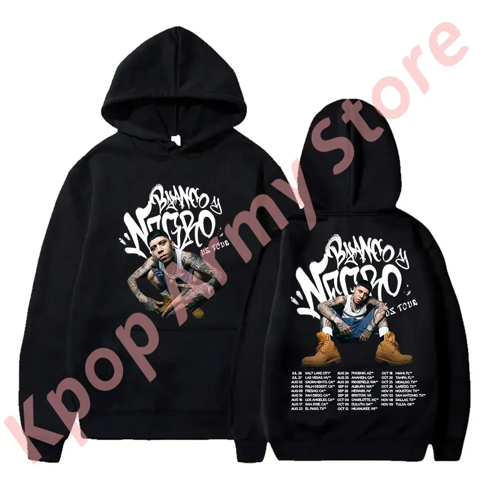 Santa Fe Klan Blanco y Negro Tour Merch толстовки пуловеры зимние женские и мужские модные