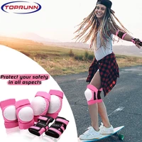 6pcs knee pads elbow pads wrist guards protective gear set for youthadult skateboarding roller skating cycling bike scootering
