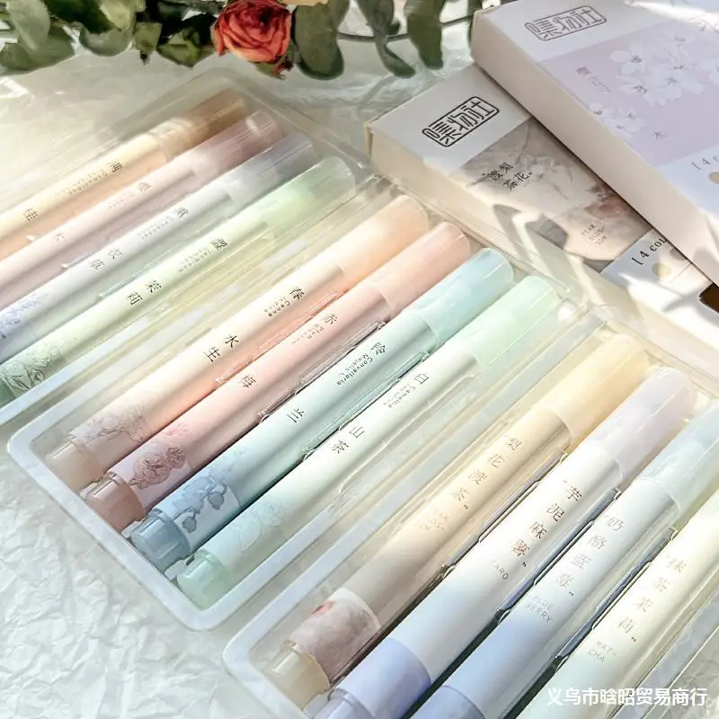 

Коллекционное общество, флуоресцентная цветная ручка, флуоресцентная маркировочная ручка, ручка для учетной записи, записная книжка, цветное выделение Lu