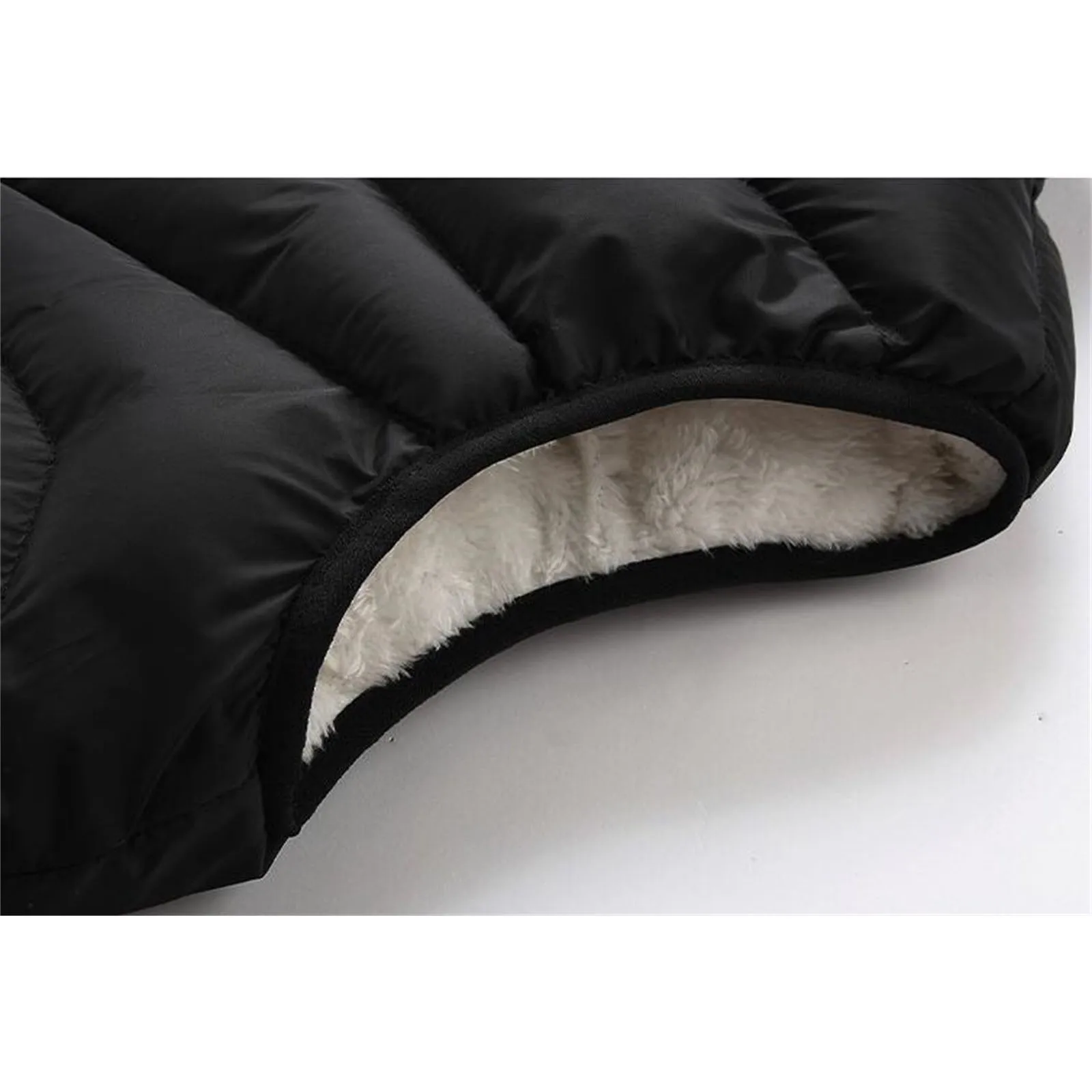 Осень-зима мужские черные жилеты 2024 куртки на молнии с воротником-стойкой и