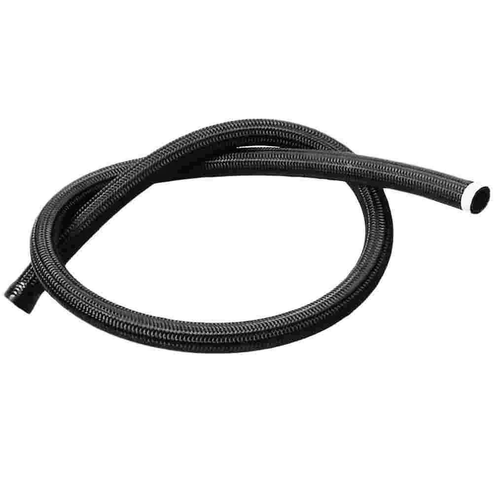 

Black Nylon Thread Tube Woven Oil Cooler Tubing Braiding Oil Tubes Oil Cooler Tubes Parts for Car Auto Vehicles Automobile