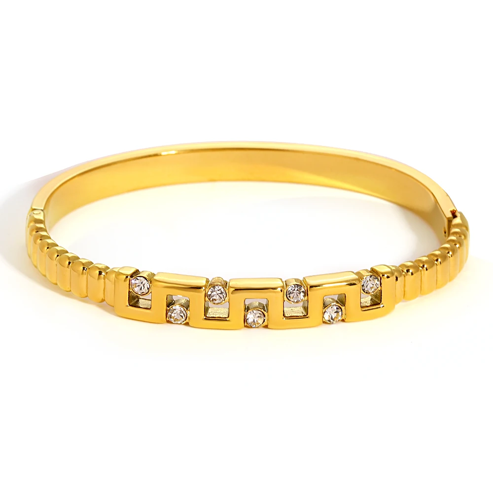 Минималистичный браслет для женщин и девушек золотого цвета