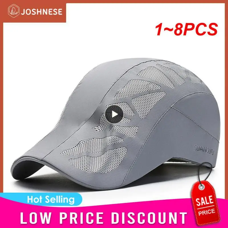 

Солнцезащитная шапка унисекс, дышащая легкая износостойкая сетчатая шляпа для бега и занятий спортом на свежем воздухе, 1 ~ 8 шт.