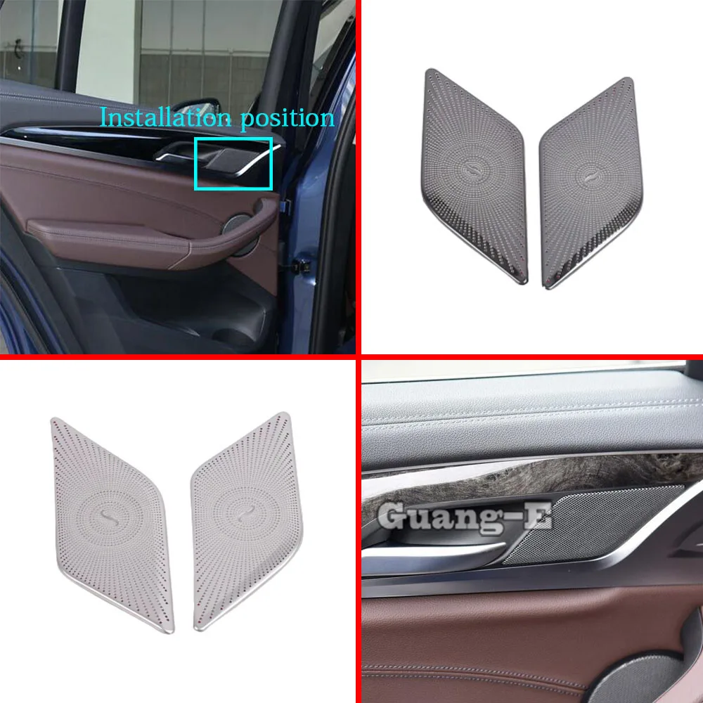 

Автомобильный детектор из нержавеющей стали, внутренняя дверь, звуковое звучание, кольцевая лампа для BMW X3 Xdrive 25i 28i 30i 2018 2019 2020 2021 2022