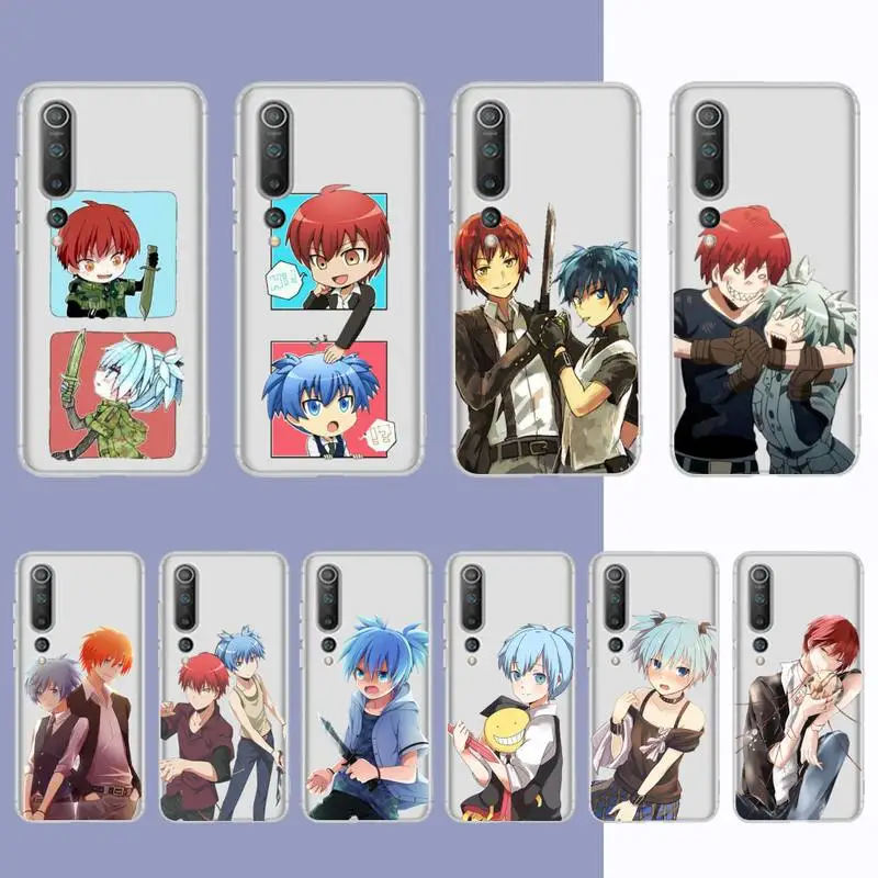 

Assassination Classroom Phone Case for Samsung S20 S10 lite S21 plus for Redmi Note8 9pro for Huawei P20 Clear Case