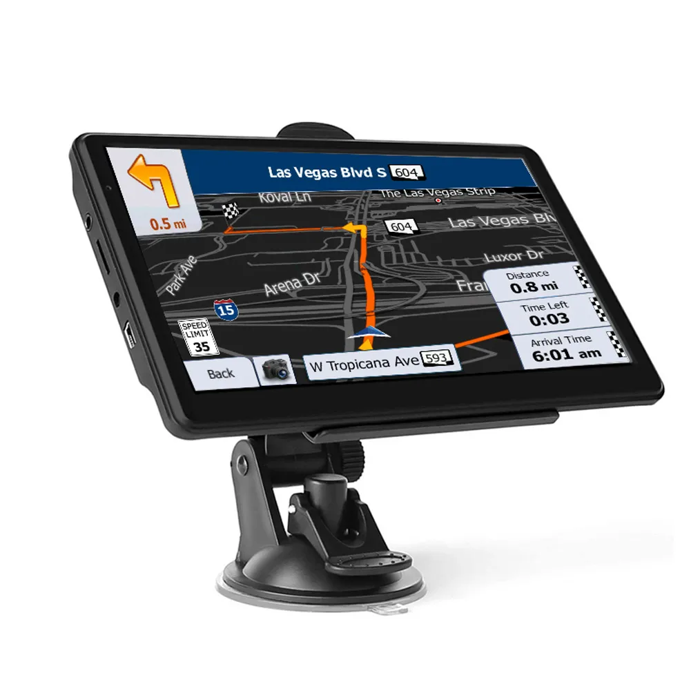 

7-дюймовый портативный автомобильный GPS-навигатор, сенсорный экран, GPS-навигатор, спутниковый навигатор для грузовика, карта Америки, Европы,...