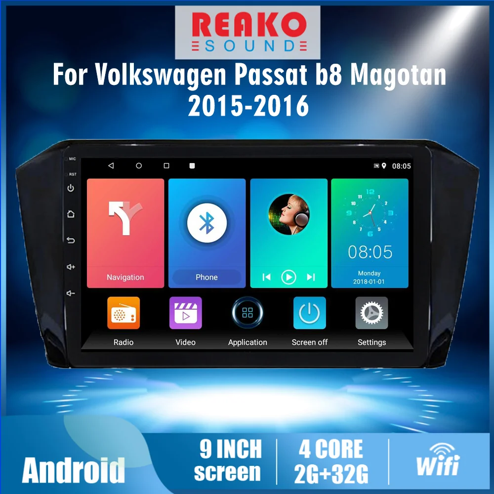 

4G Carplay Car Radio For Volkswagen Passat B8 Magotan 2015 -2016 2 Din 9 Inch Android Autoradio Car Multimedia Player