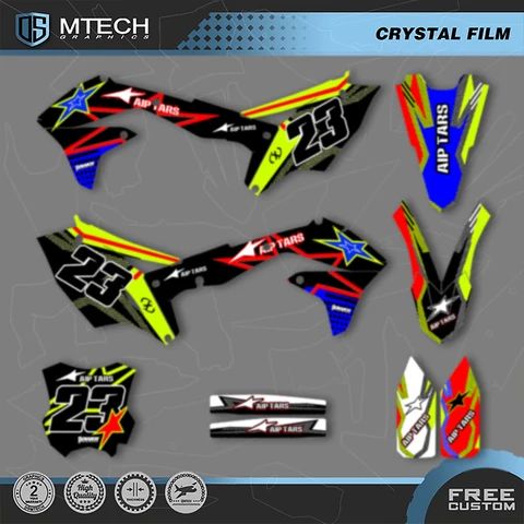 DSMTECH для Kawasaki, графические фоновые наклейки, наклейки для 2016 2017 2018 KXF450 KX450F 002