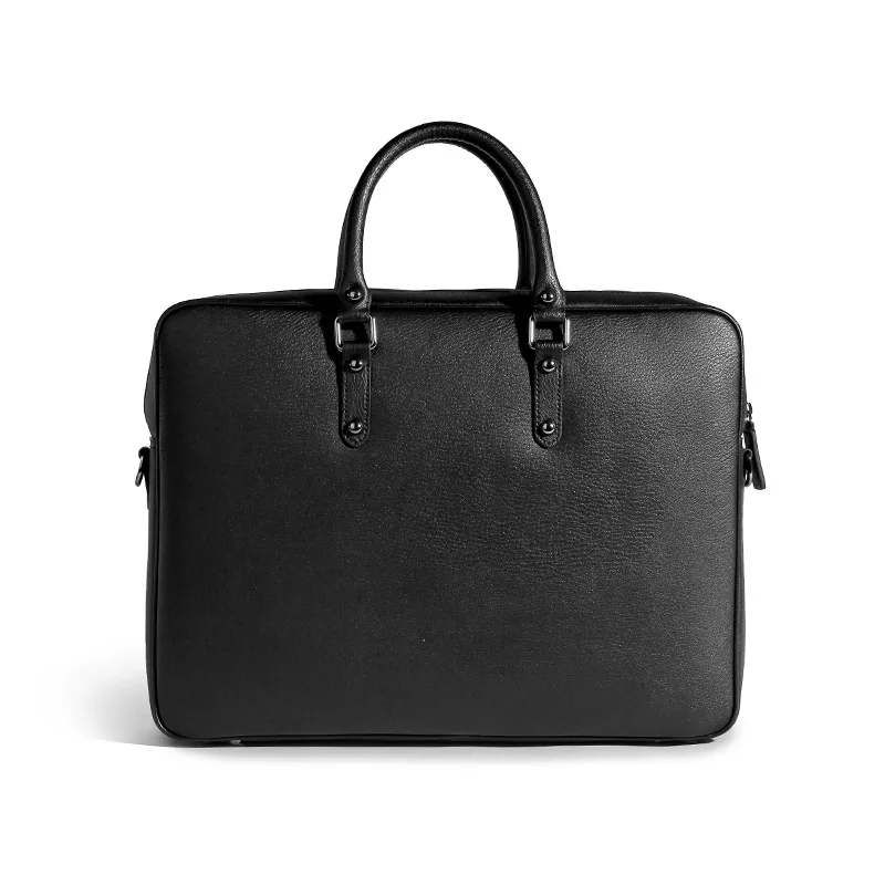 

Вместительный портфель из натуральной кожи для бизнесменов, сумка для ноутбука