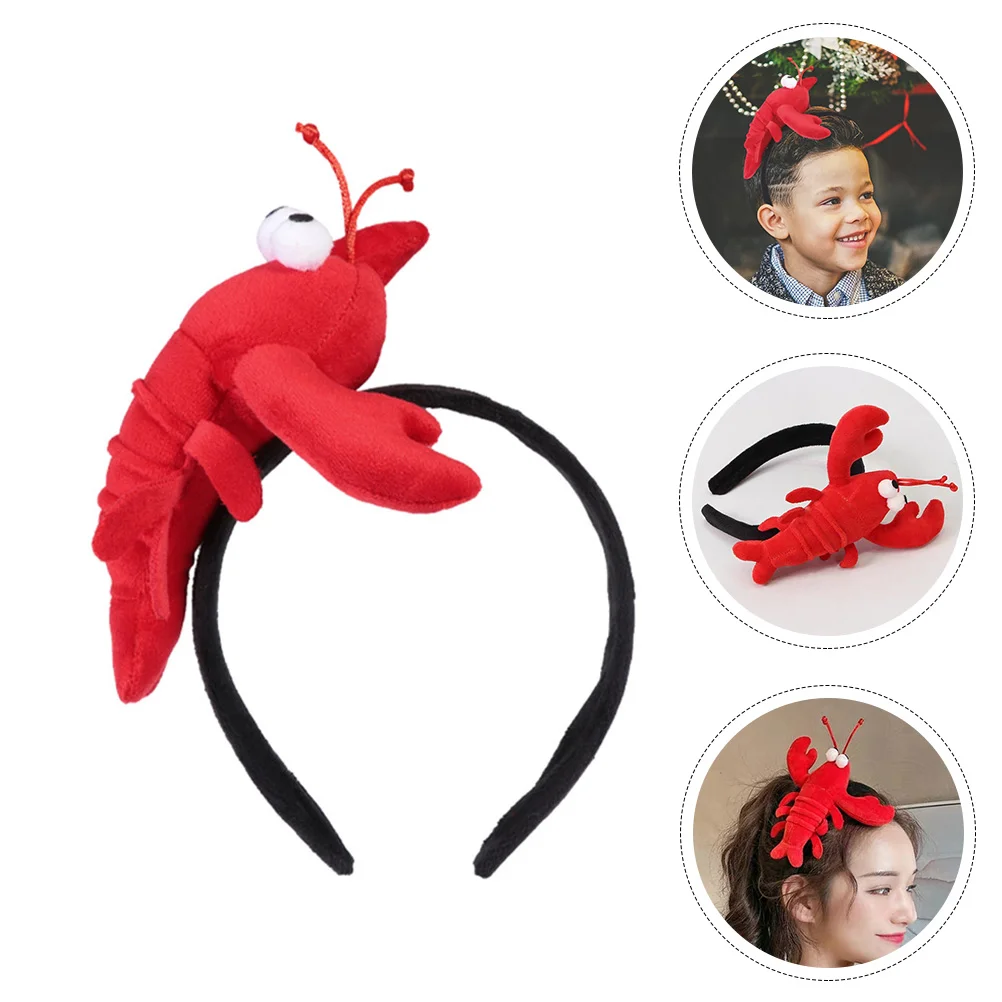 

Party Lobster Headband Animal Headbands Costume Headwear Supplies Christmas Ocean Crab Headpiece Sea Hair Aniaml Head Hoop