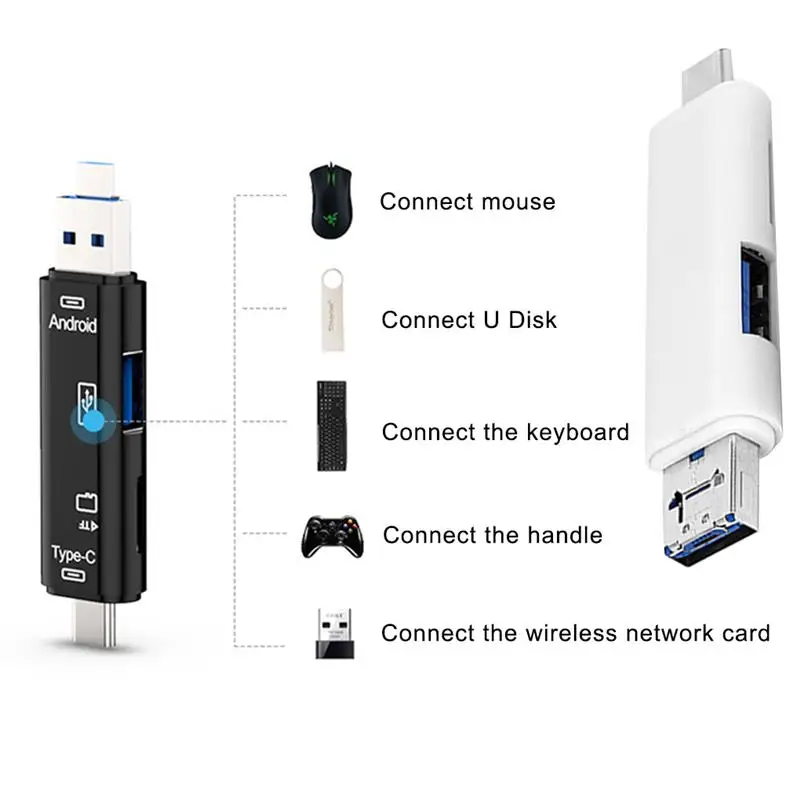 

USB 3,1 Type-c кардридер интерфейс TF адаптер преобразователь TF карта высокоскоростной OTG ридер