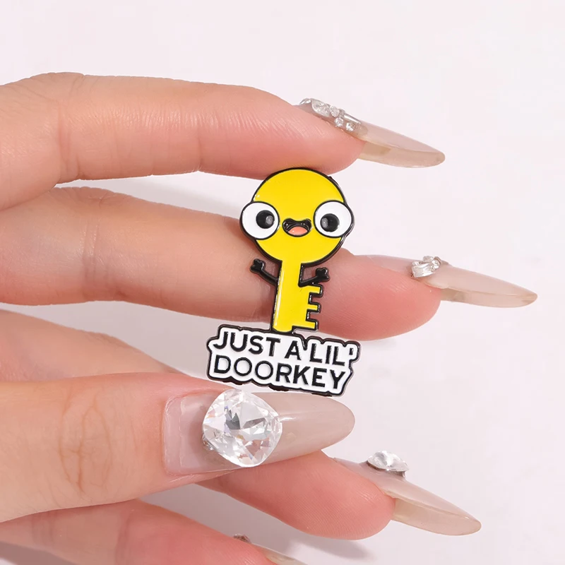 Эмалированная брошь в виде дверного ключа Just A Lil персонализированные Броши с