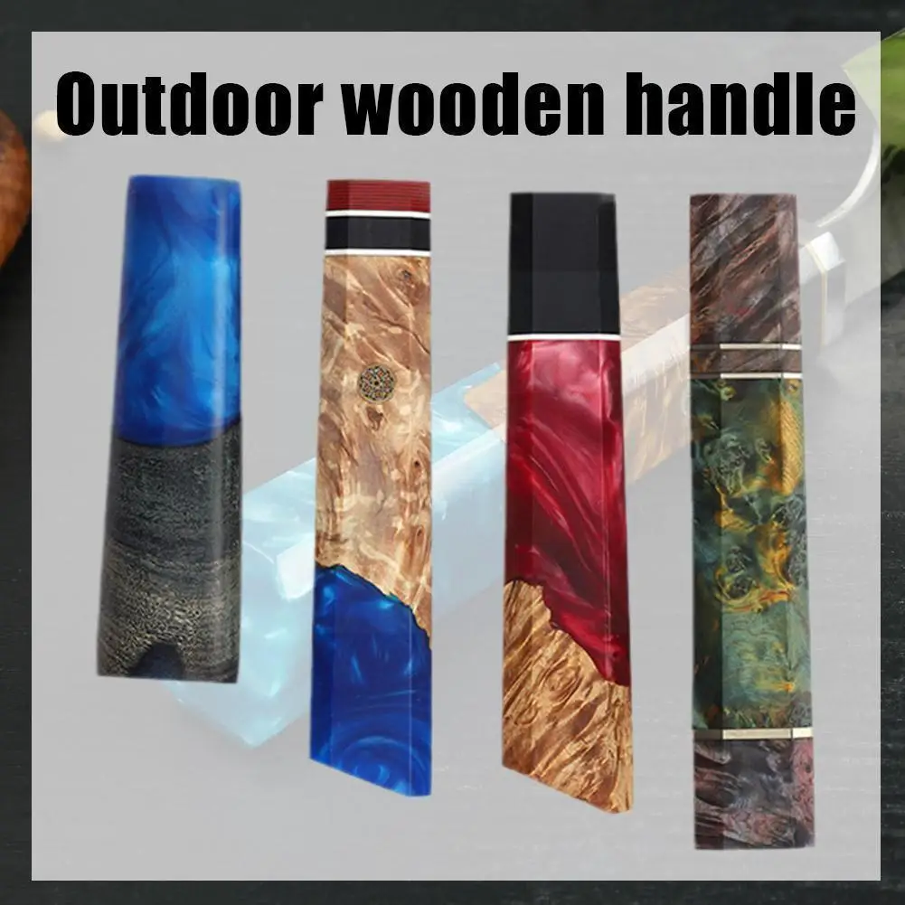 

Diy Knife Handle Wooden Crafts Material Single Hole Hole Handle Material Wooden Knife Knife Handle Octagonal Outdoor V6q6