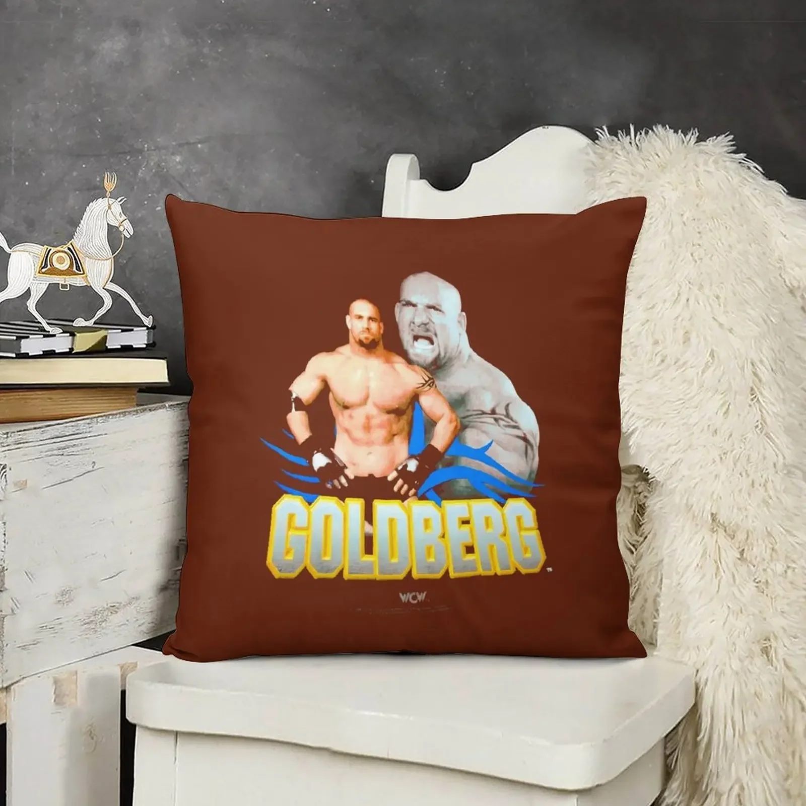 Классическая декоративная подушка Goldberg World Championship Wrestling 1998 года рождественская