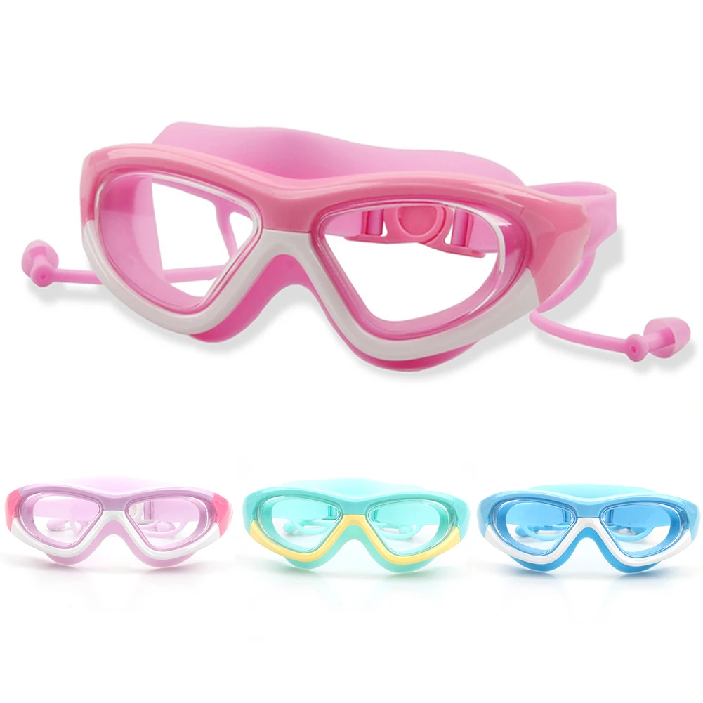 

Adjustable Children Swimming Glasses Eyewear Outdoor HD Anti-fog Goggles Kids Swim Diving Goggles for Boys Girls