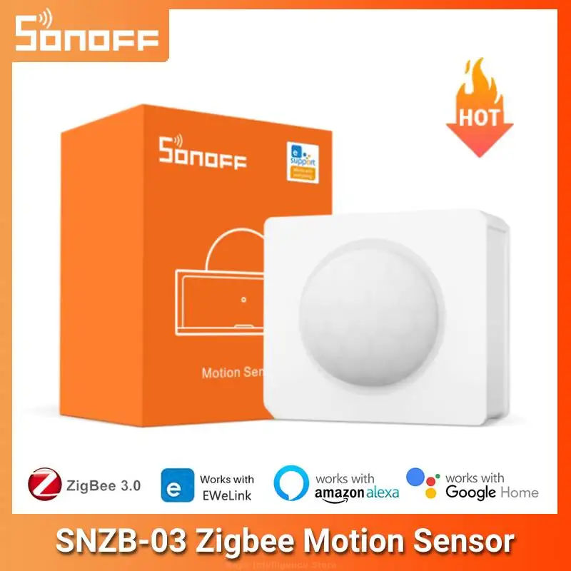 Датчик движения SONOFF SNZB-03 ZigBee для умного дома триггер монитора в режиме реального