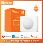 Датчик движения SONOFF SNZB-03 ZigBee для умного дома, триггер монитора в режиме реального времени, работает с приложением ZBBridge eWelink Alexa Google Home