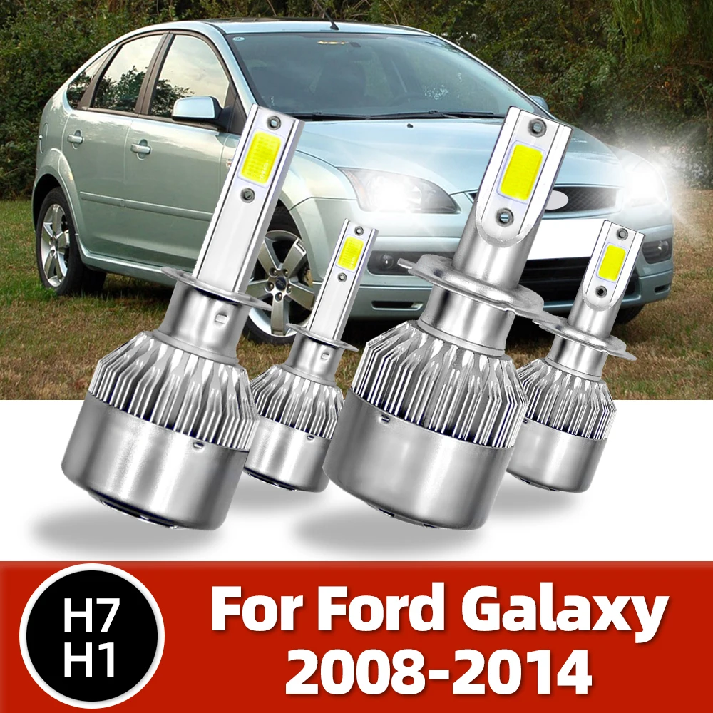 Roadsun Turbo 6000K диодные светодиодные фары для Ford Galaxy лампы 8000LM COB Автомобильные